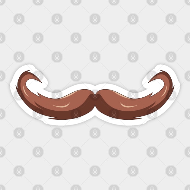 Mustache Sticker by MadOxygen